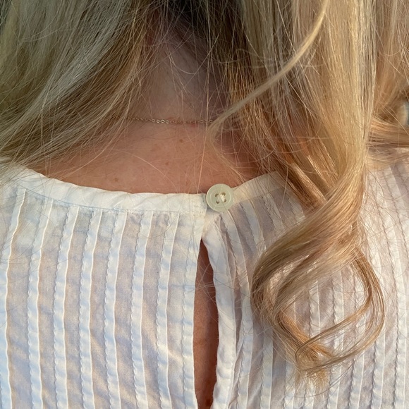 Madewell Ivory Cotton Prairie Blouse - Picture 4 of 11